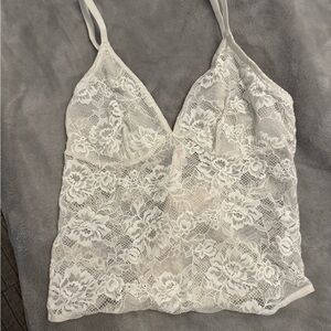 Colsie Cream Lace Chemise